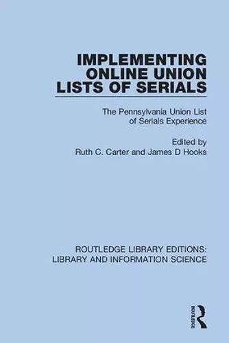 Implementing Online Union Lists of Serials cover