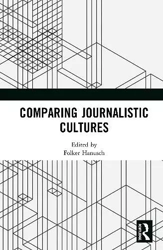 Comparing Journalistic Cultures cover