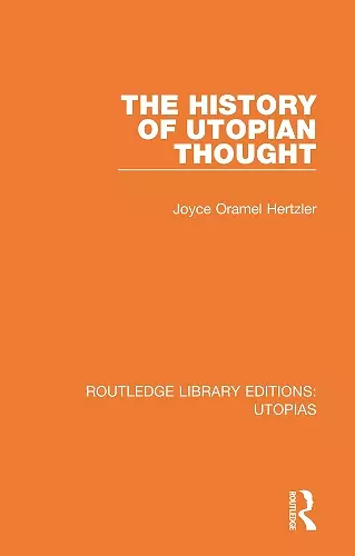 The History of Utopian Thought cover