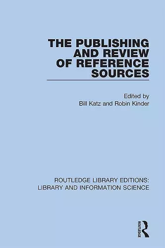 The Publishing and Review of Reference Sources cover