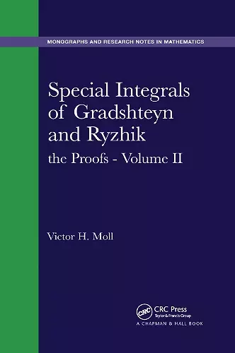 Special Integrals of Gradshteyn and Ryzhik cover