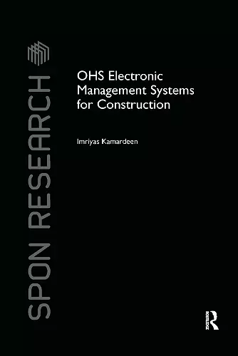 OHS Electronic Management Systems for Construction cover