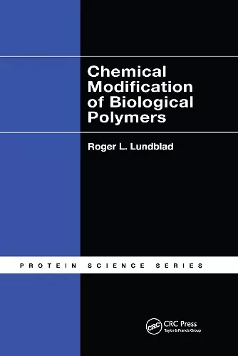 Chemical Modification of Biological Polymers cover