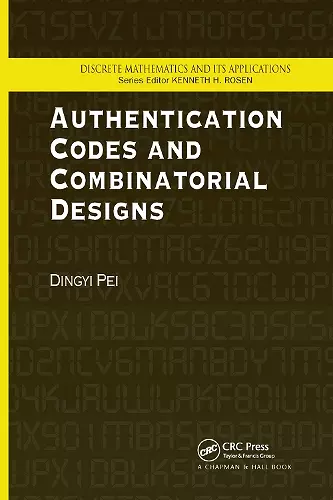 Authentication Codes and Combinatorial Designs cover