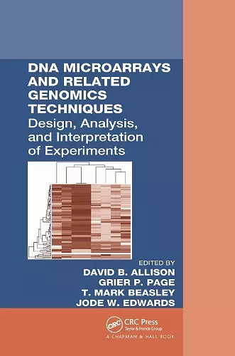 DNA Microarrays and Related Genomics Techniques cover