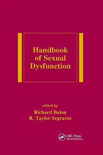 Handbook of Sexual Dysfunction cover