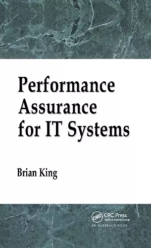 Performance Assurance for IT Systems cover