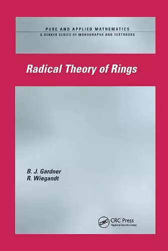 Radical Theory of Rings cover