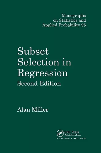 Subset Selection in Regression cover