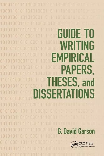 Guide to Writing Empirical Papers, Theses, and Dissertations cover