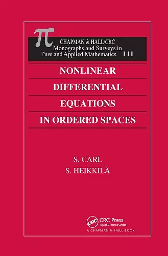 Nonlinear Differential Equations in Ordered Spaces cover