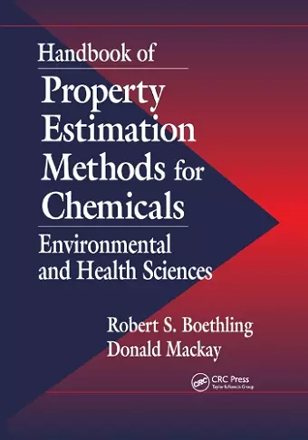 Handbook of Property Estimation Methods for Chemicals cover