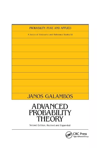 Advanced Probability Theory, Second Edition, cover