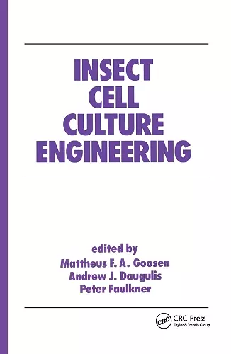 Insect Cell Culture Engineering cover