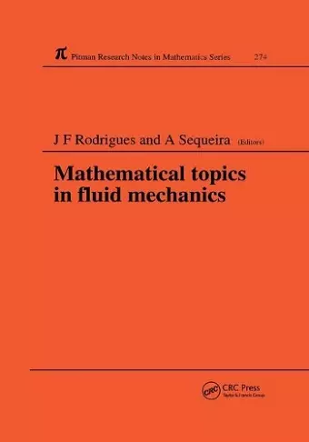 Mathematical Topics in Fluid Mechanics cover