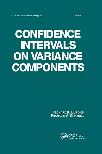 Confidence Intervals on Variance Components cover