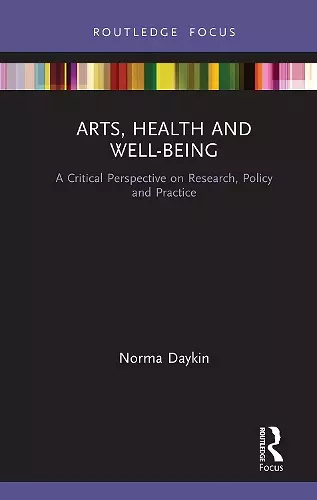 Arts, Health and Well-Being cover