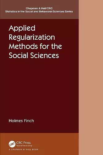 Applied Regularization Methods for the Social Sciences cover