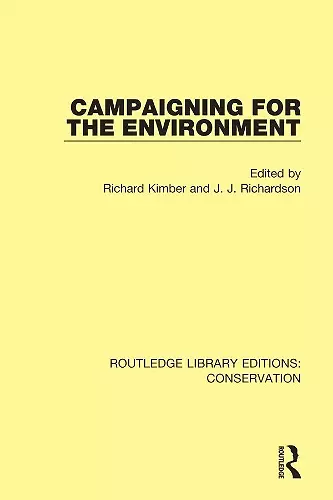 Campaigning for the Environment cover