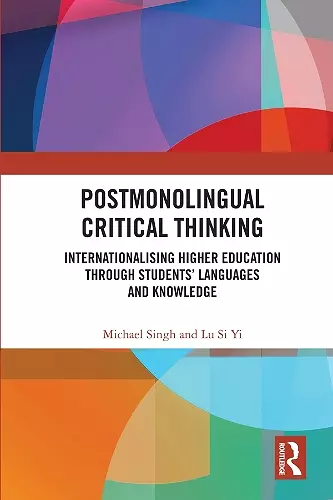 Postmonolingual Critical Thinking cover