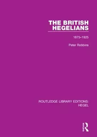 The British Hegelians cover
