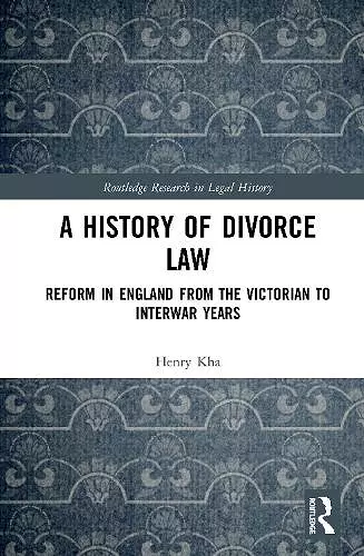 A History of Divorce Law cover