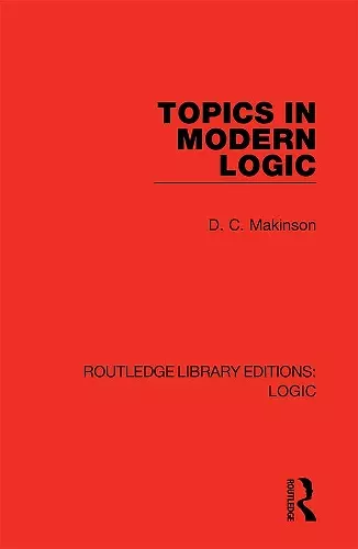 Topics in Modern Logic cover