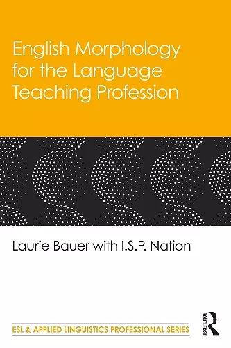 English Morphology for the Language Teaching Profession cover