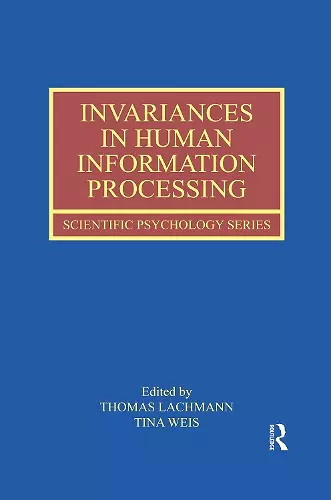 Invariances in Human Information Processing cover