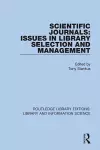 Scientific Journals: Issues in Library Selection and Management cover