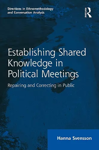 Establishing Shared Knowledge in Political Meetings cover