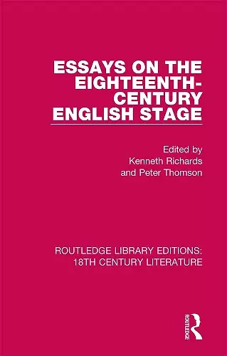 Essays on the Eighteenth-Century English Stage cover