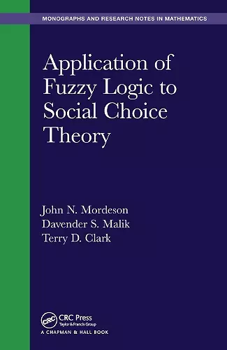 Application of Fuzzy Logic to Social Choice Theory cover