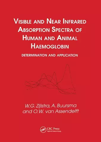 Visible and Near Infrared Absorption Spectra of Human and Animal Haemoglobin determination and application cover