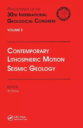 Contemporary Lithospheric Motion Seismic Geology cover