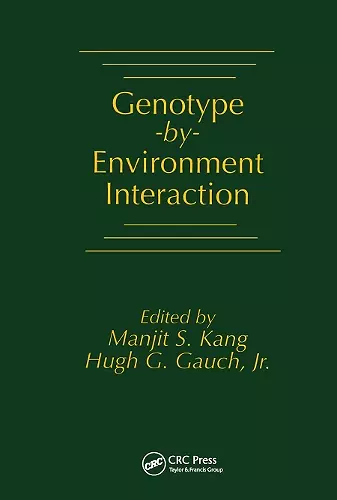 Genotype-by-Environment Interaction cover