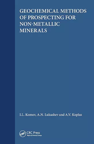 Geochemical Methods of Prospecting for Non-Metallic Minerals cover