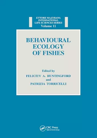 Behavioural Ecology of Fishes cover