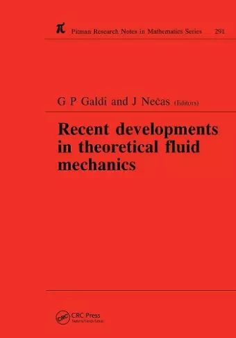 Recent Developments in Theoretical Fluid Mechanics cover