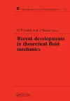 Recent Developments in Theoretical Fluid Mechanics cover