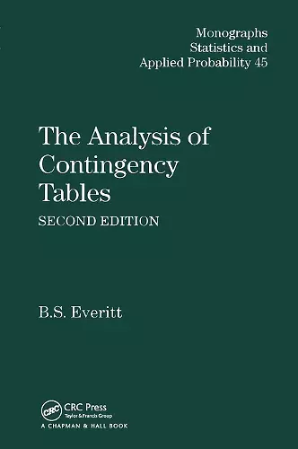 The Analysis of Contingency Tables cover