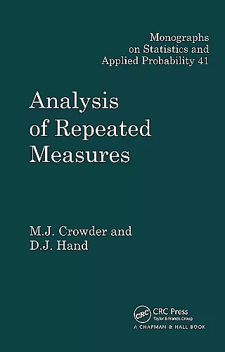 Analysis of Repeated Measures cover