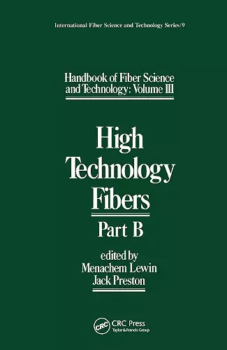 Handbook of Fiber Science and Technology Volume 2 cover