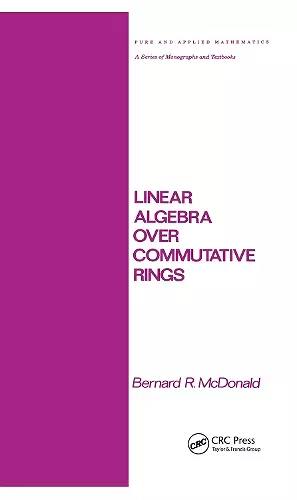 Linear Algebra over Commutative Rings cover