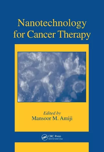 Nanotechnology for Cancer Therapy cover