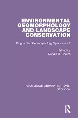 Environmental Geomorphology and Landscape Conservation cover