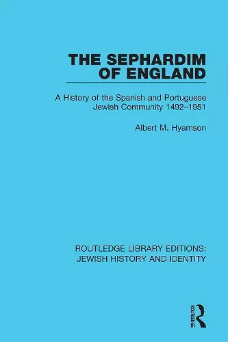 The Sephardim of England cover