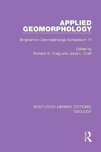 Applied Geomorphology cover