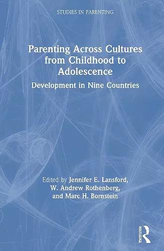 Parenting Across Cultures from Childhood to Adolescence cover