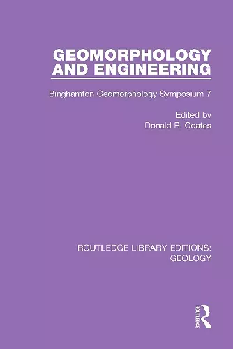 Geomorphology and Engineering cover